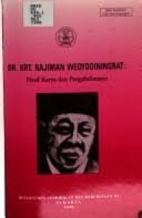 Image of DR. KRT. RAJIMAN WEDYODININGRAT - HASIL KARYA DAN PENGABDIANNYA