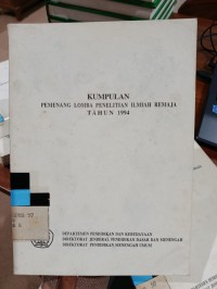 Image of KUMPULAN PEMENANG LOMBA PENELITIAN ILMIAH REMAJA TAHUN 1994