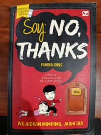 Image of SAY: NO, THANKS